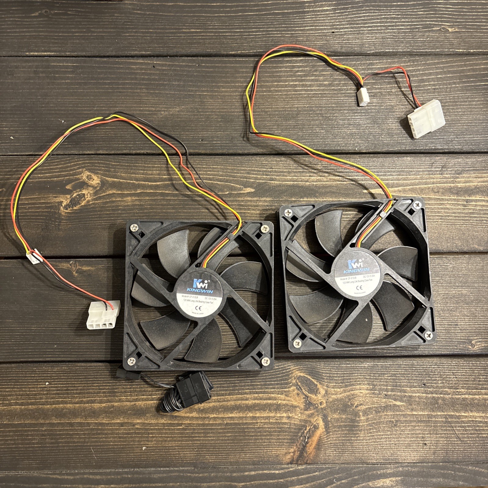 2PACK 120mm 12V Long Life Bearing Case Fan