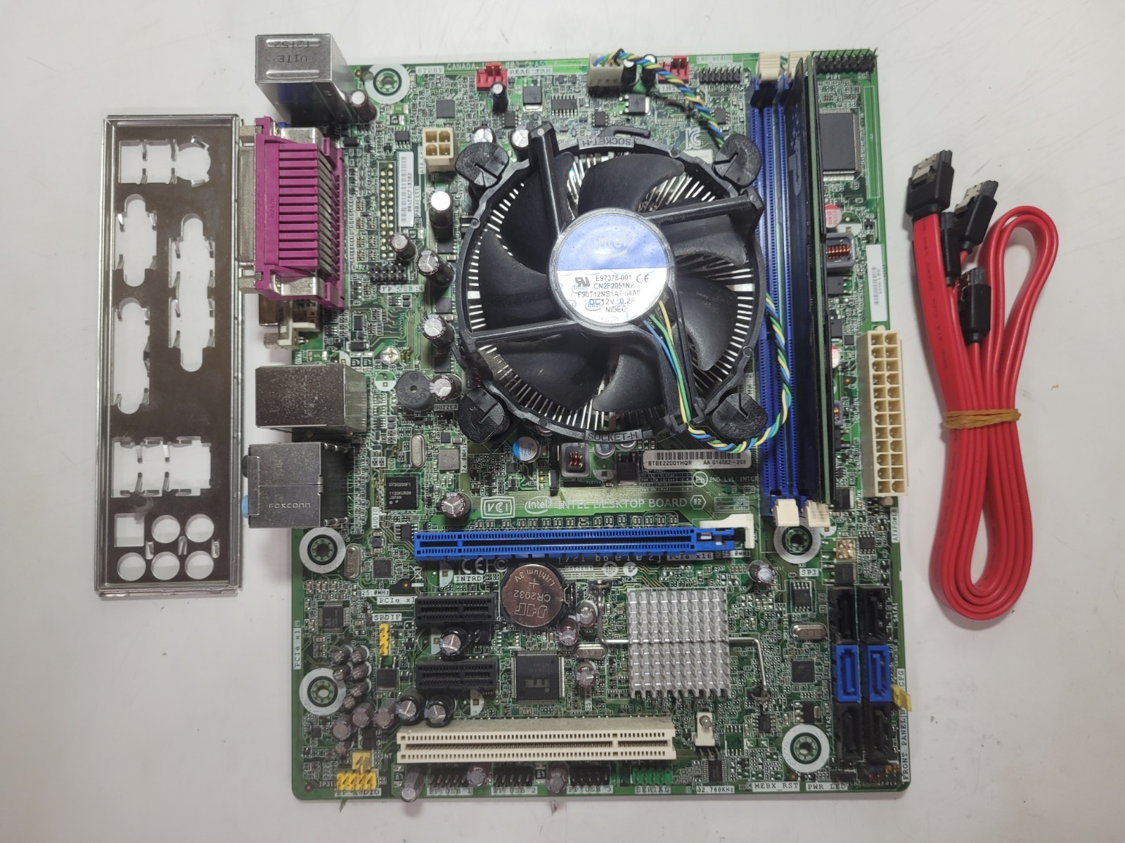 Intel Desktop DH61BE Board Core i5-2500, 8GB RAM, IO Shield #1519