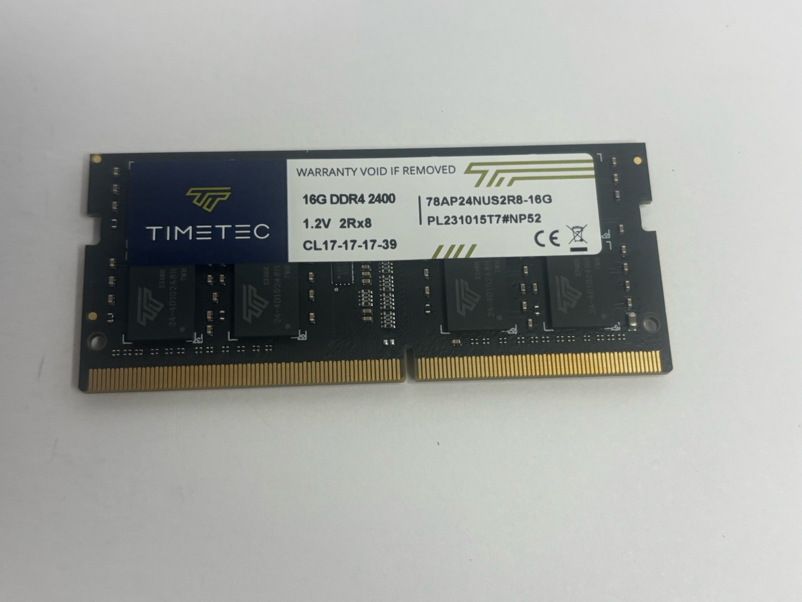 Timetec 16GB (1×16) DDR4 2400 SODIMM Laptop/iMac RAM | Tested