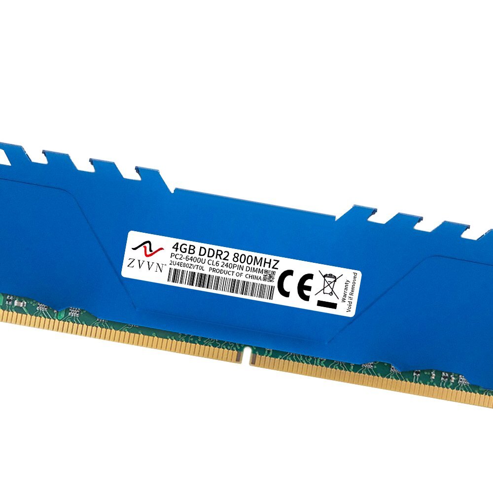 16GB 8GB 4GB DDR2 800MHz PC2-6400U CL6 240Pin intel DIMM Desktop Memory LOT Blue