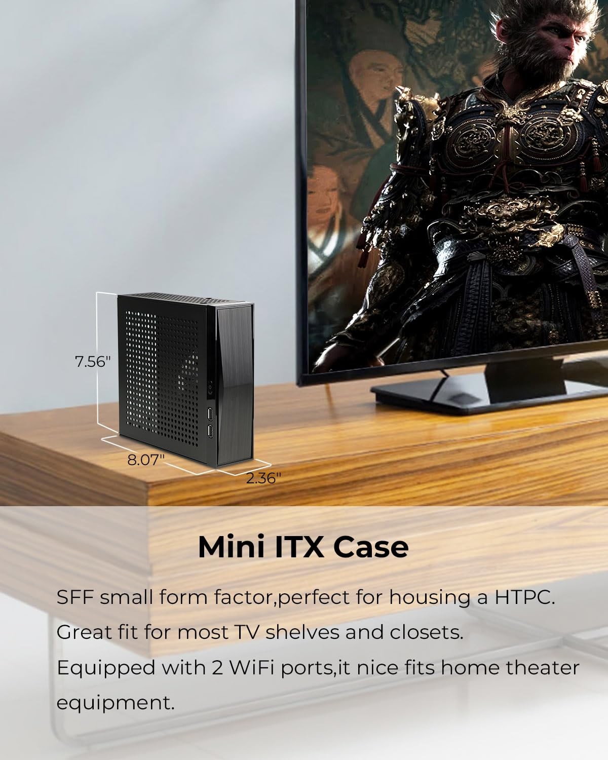 Mini ITX Case SFF Small Form Factor 0.6mm SECC Mini Tower Computer Chassis