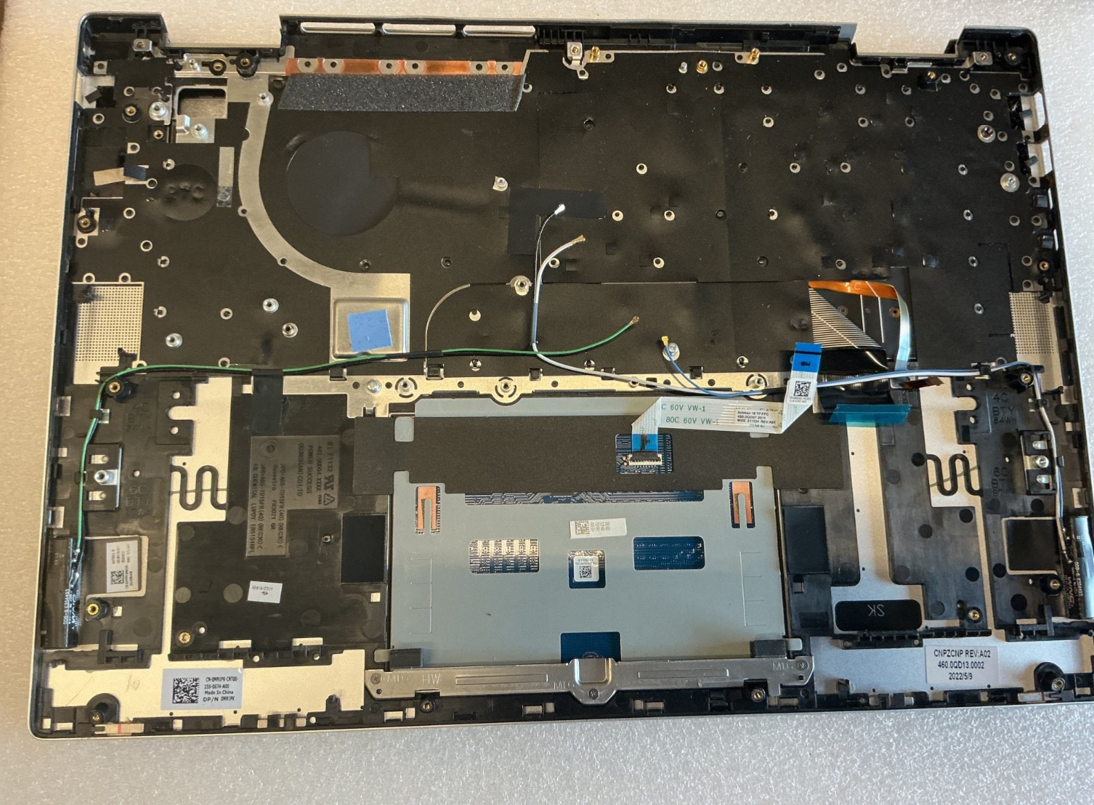 Lot of 2 Dell Inspiron 7620 2in1 Palmrest US BKLT Keyboard MN1PK 0MN1KP Pr3