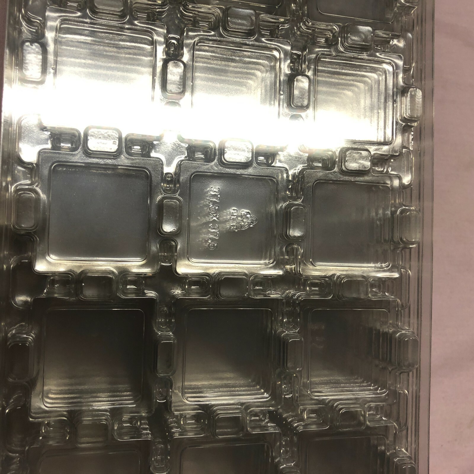  INTEL CPU TRAY HOLDER  clean (37.5mm x 37.5mm) 23 pcs