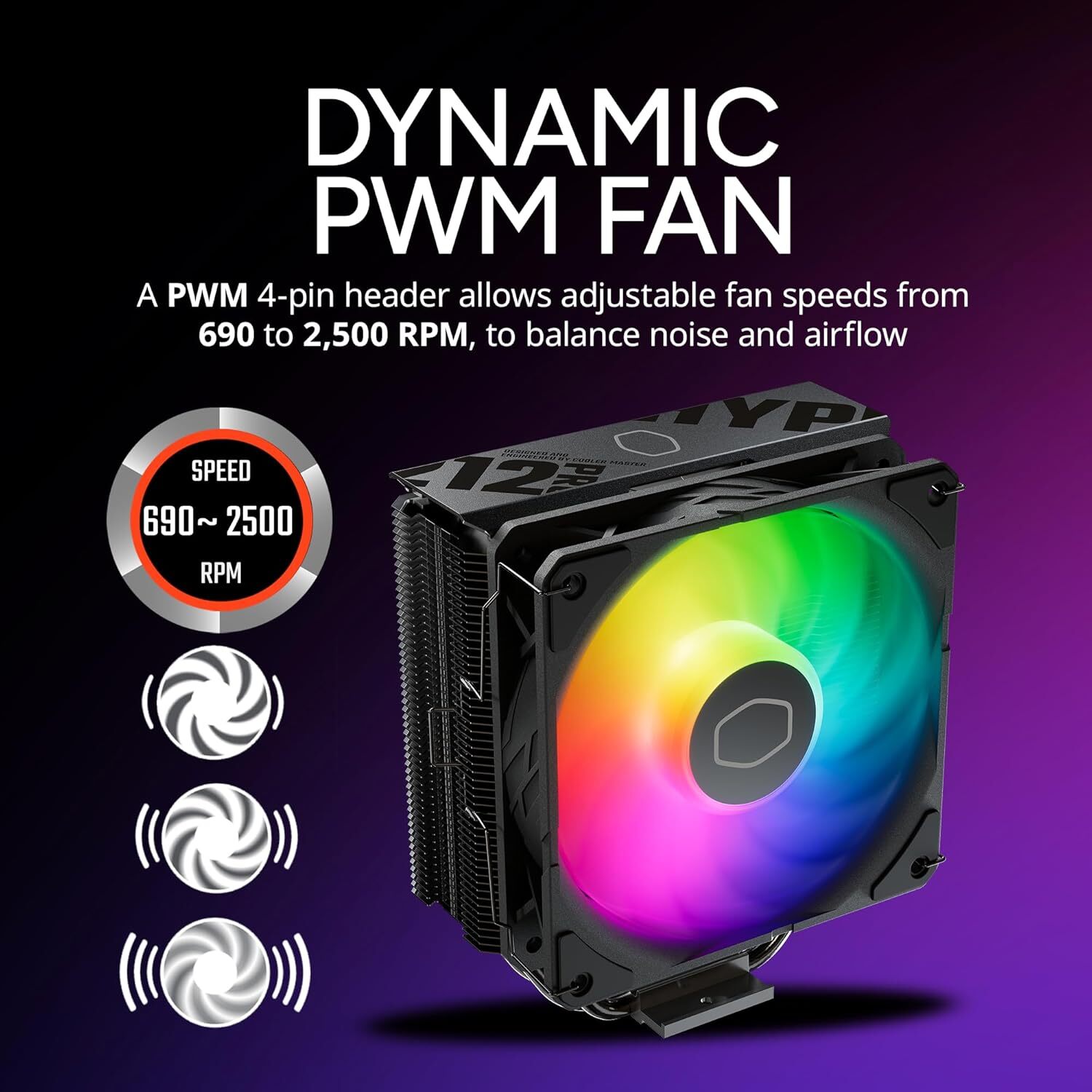 Cooler Master Hyper 212 Pro CPU Cooler SickleFlow Edge 120 PWM RR-212S-25PZ-R1