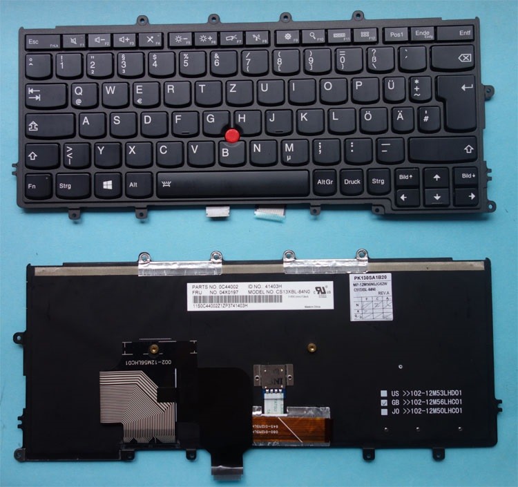 Original keyboard Lenovo ThinkPad X230s X240 X250 X260 backlight keyboard DE