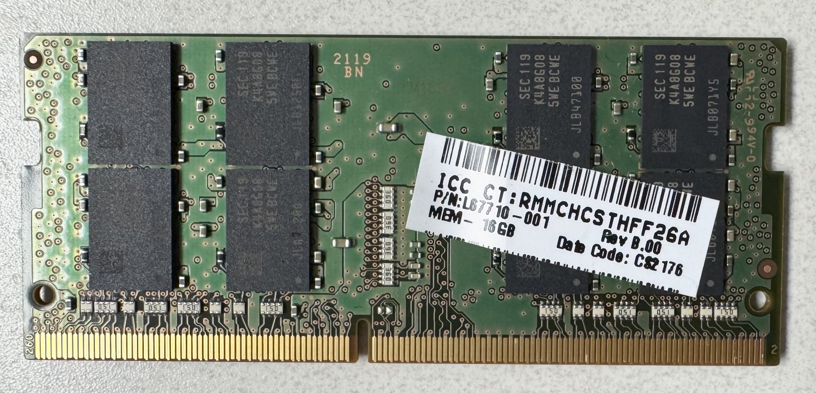 Samsung M471A2K43EB1-CWE 16GB PC4-25600 (DDR4-3200) SO-DIMM Memory
