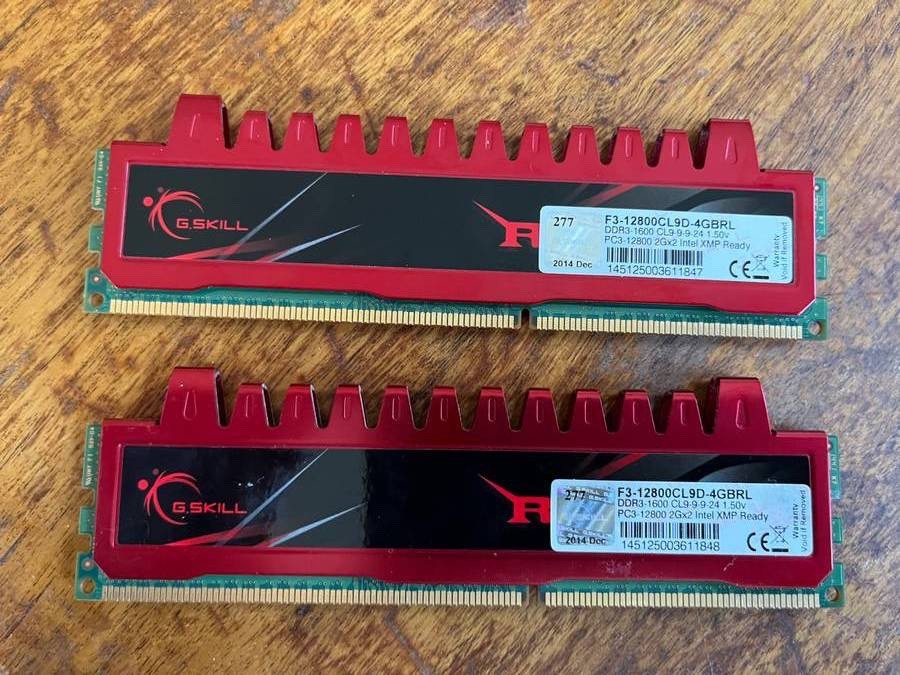 G.Skill Ripjaws 4GB Kit (2x2GB) PC3-12800 DDR3-1600 DIMM RAM