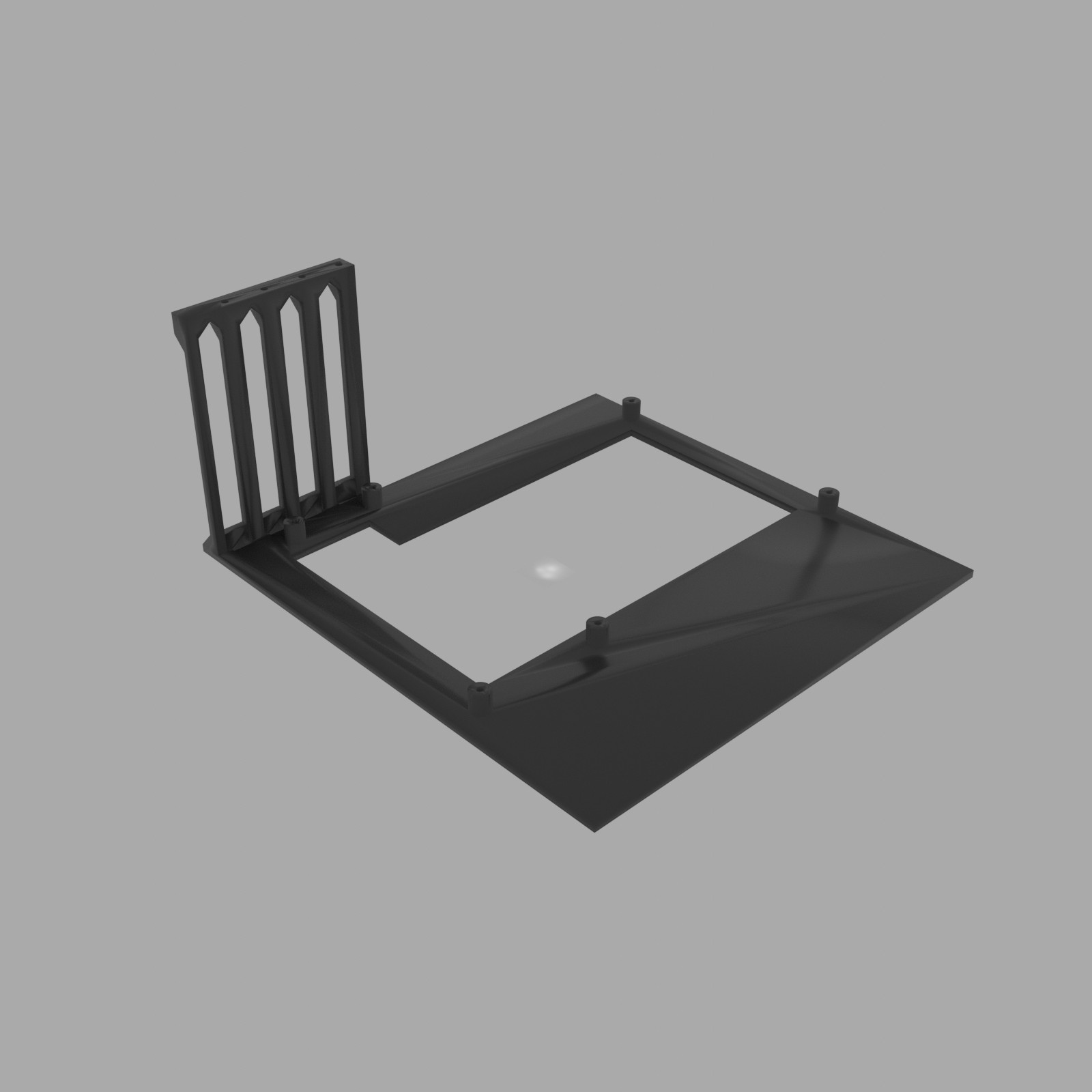 Basic Micro ATX test bench PC custom mod accessory Black PETG 3D Printed