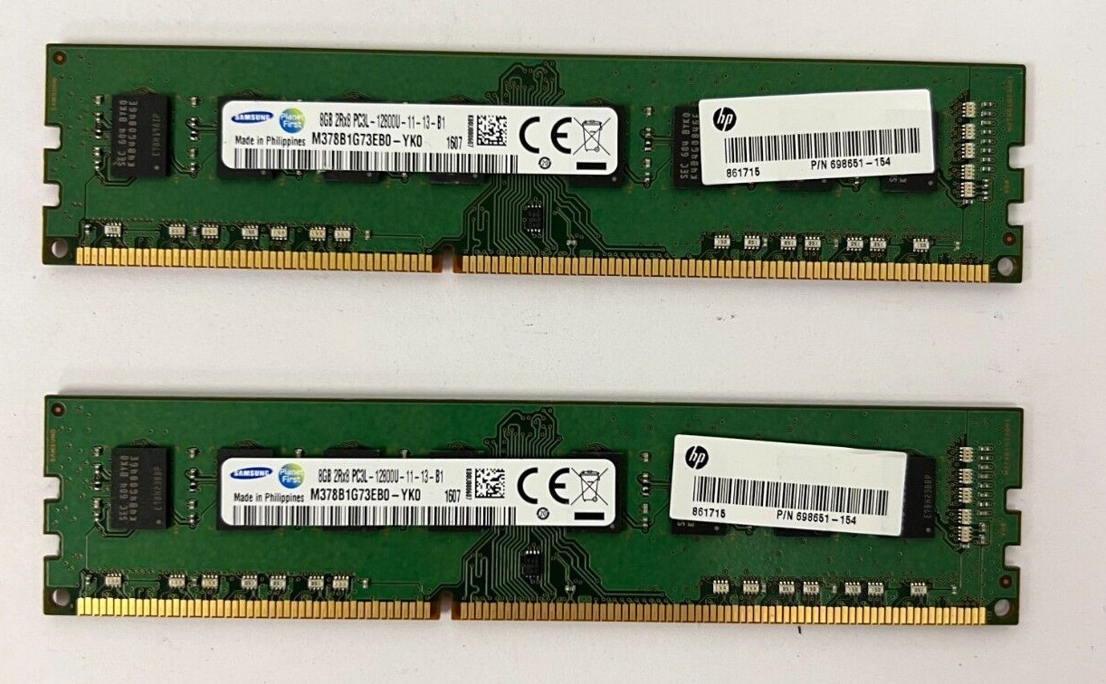 Lot 8GB 16GB 32GB (8GB/8GBX2/8GBX4) DDR3L 12800U PC3L 1600MHZ Desktop RAM Memory