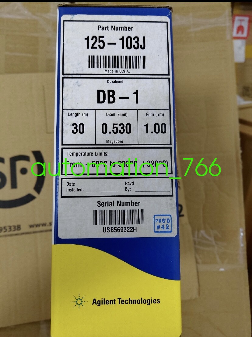 Agilent 125-103J Gas Chromatography Column Brand New shipping Via DHL/Fedex