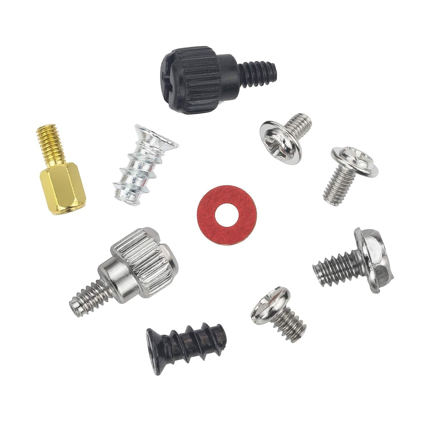 228Pcs PC Screw Standoff Set Kit for Computer Case Hard Drive Motherboard Cooler