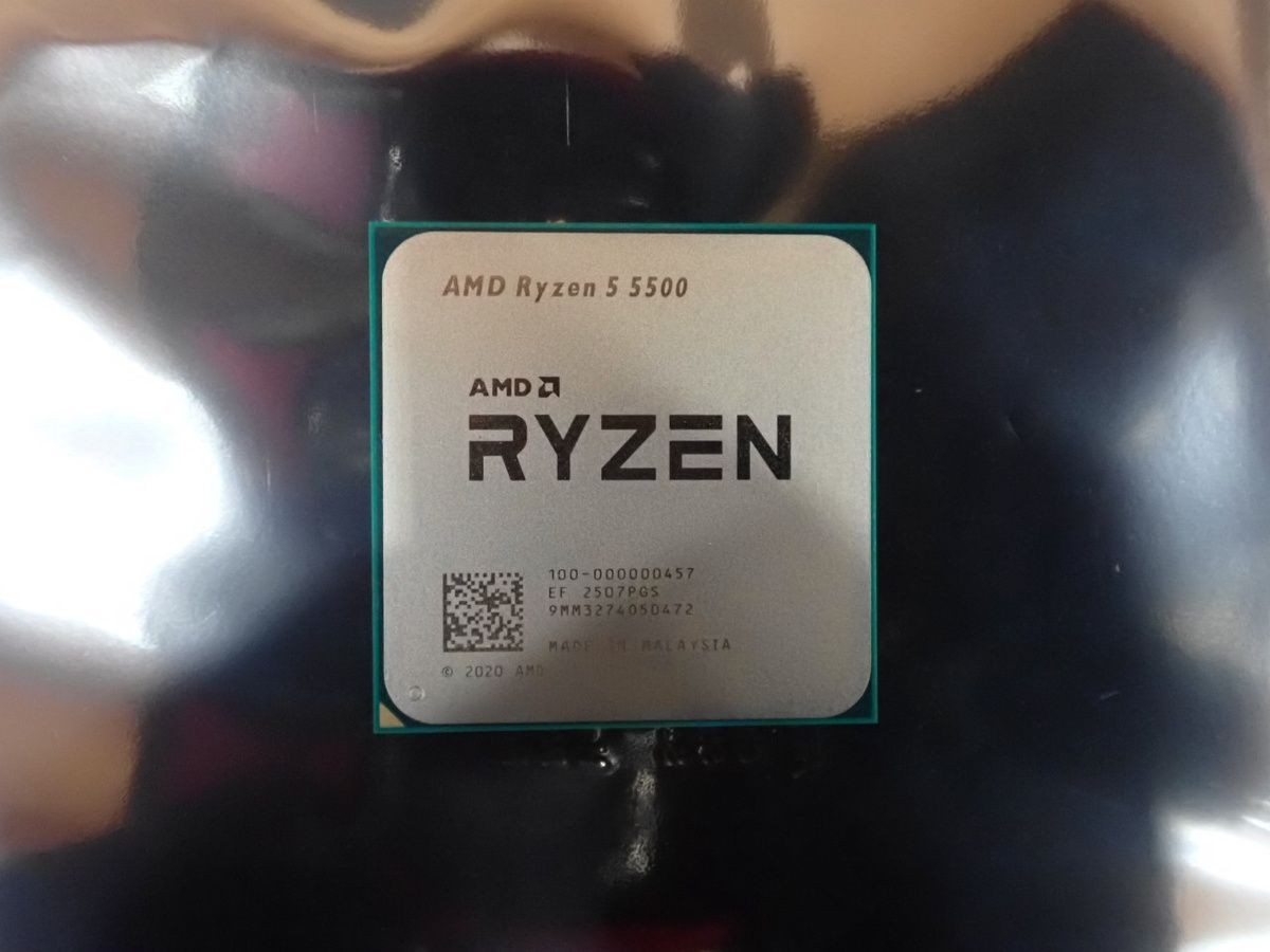 AMD Ryzen 5 5500 Desktop Processor, 6 Core, 12 Threads, 3.6GHz, No Box