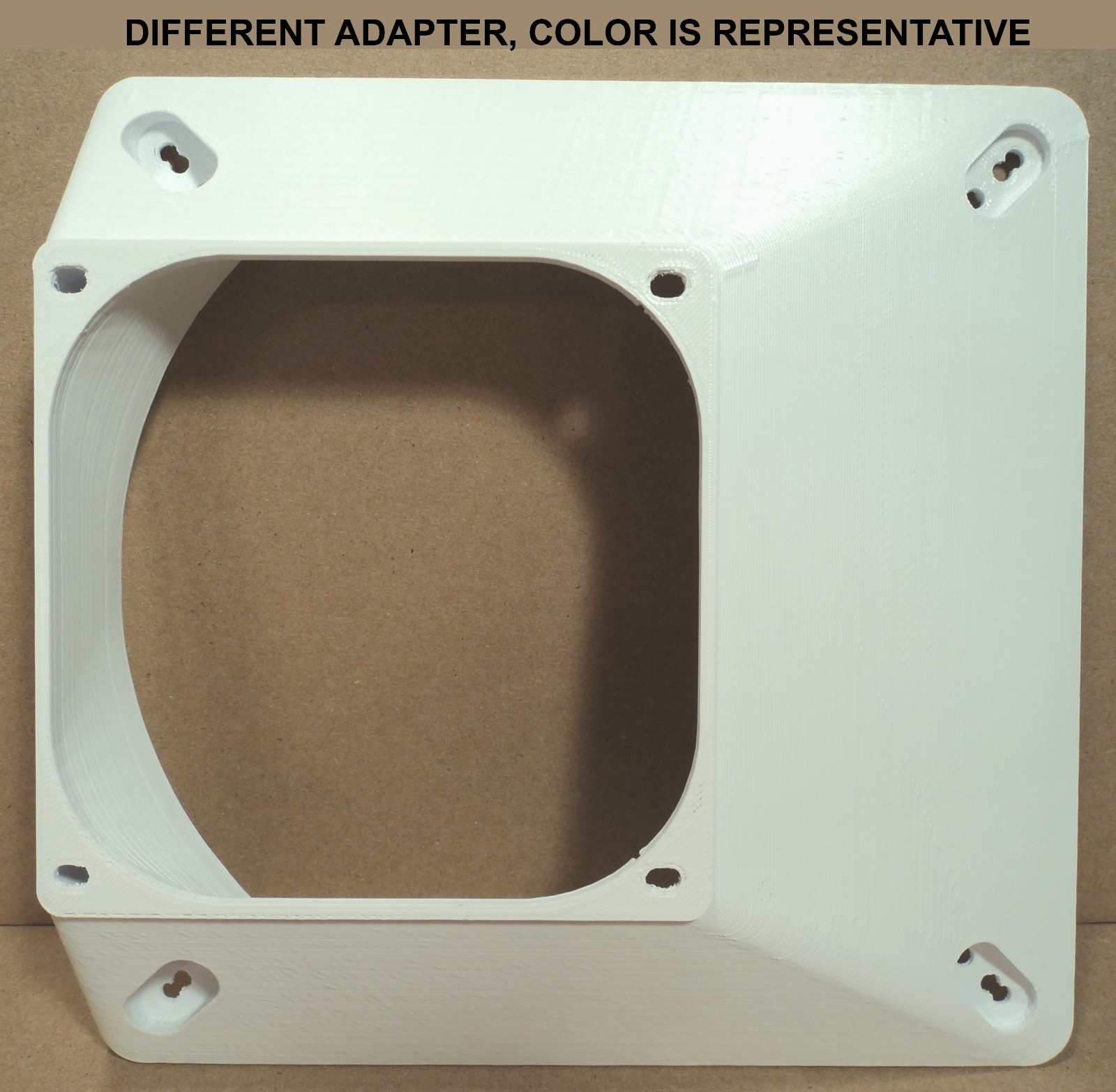 120mm to 40mm CENTERED OFFSET Computer Fan Adapter Converter Panel Hose Mount