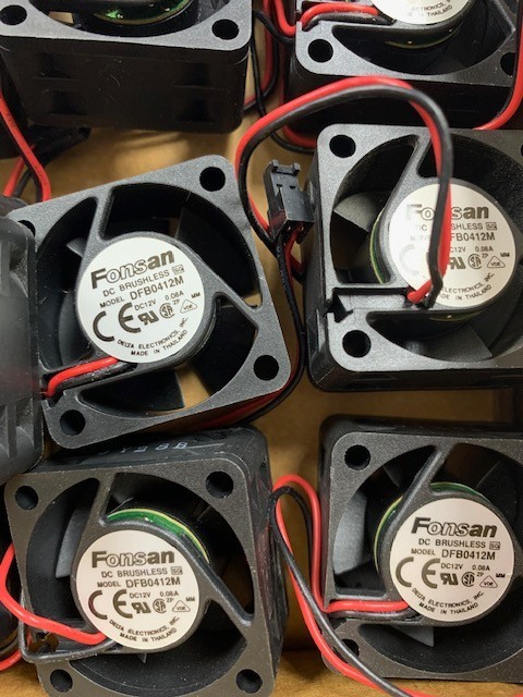 Lot of 40mm fans. New and Used.