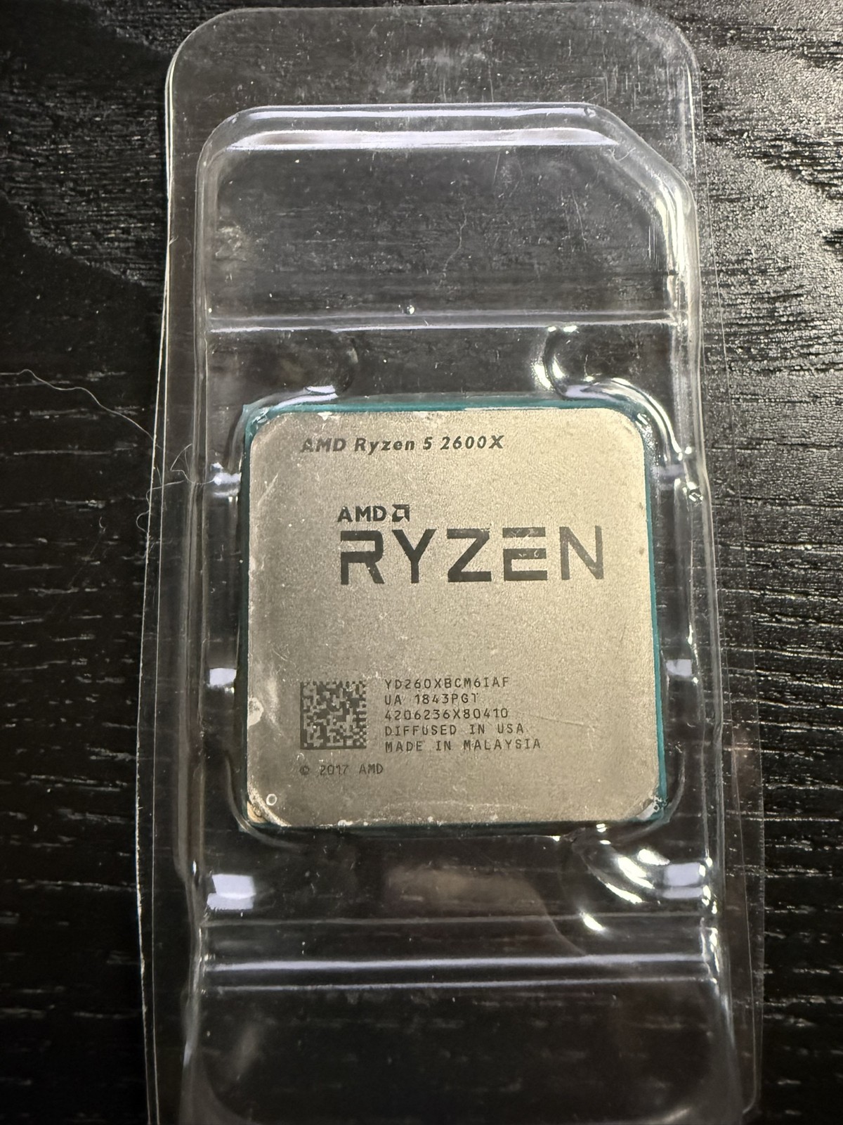 AMD Ryzen 5 2600X CPU 3.60GHz 6 Core 12 Thread AM4 (YD260XBCM6IAF)