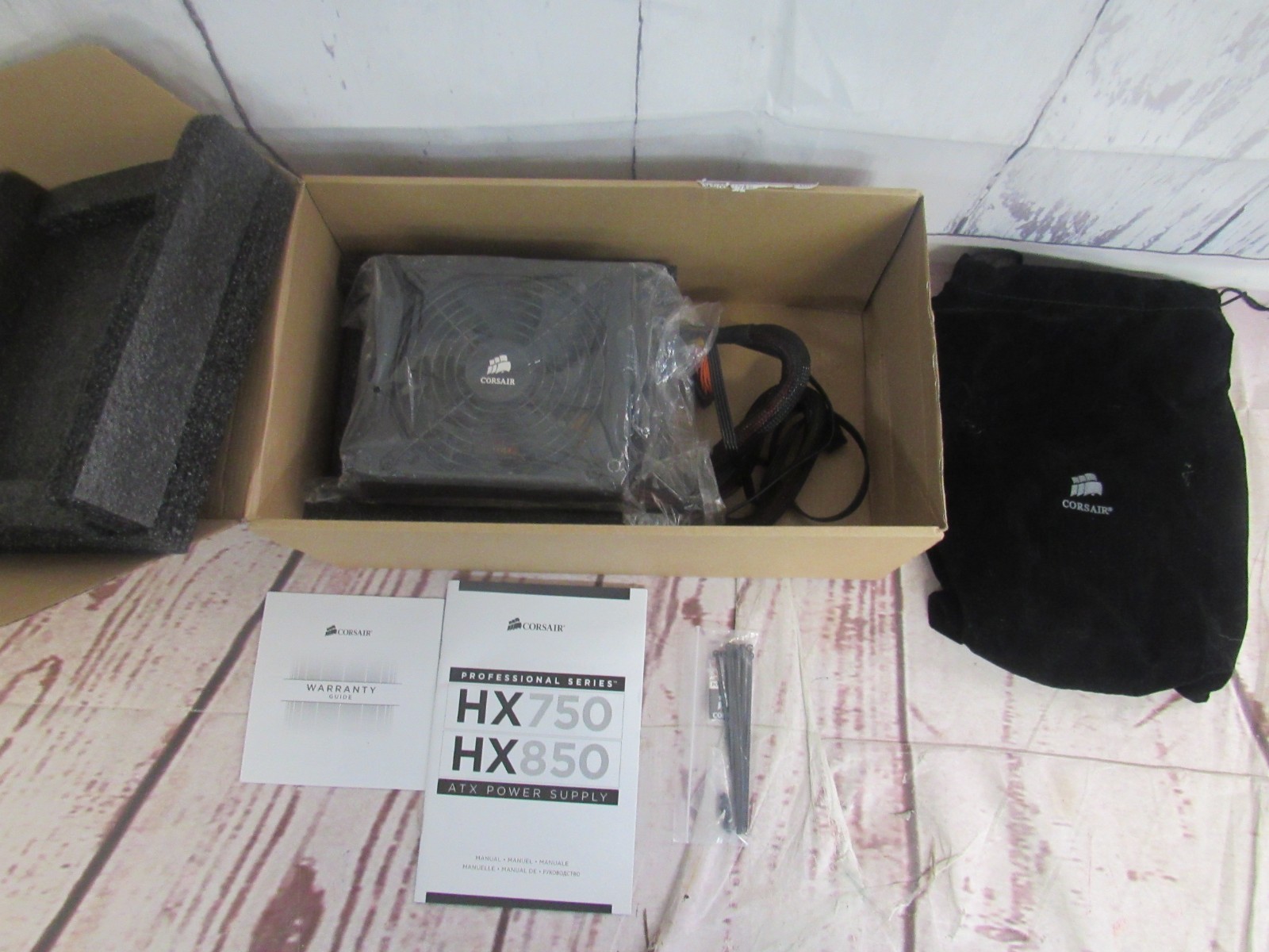 CORSAIR CX750M 750W 80 Plus Bronze Semi-Modular Low-Noise ATX Power Supply Black