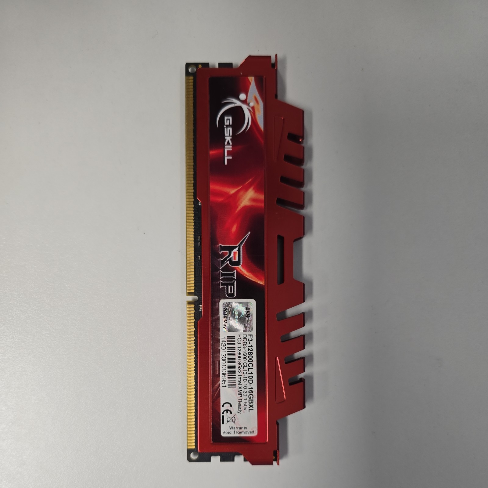 F3-12800CL10D-16GBXLDDR3-1600 CL10-10-10-30 1.50V PC3-12800 8Gx2 Intel XMP Ready