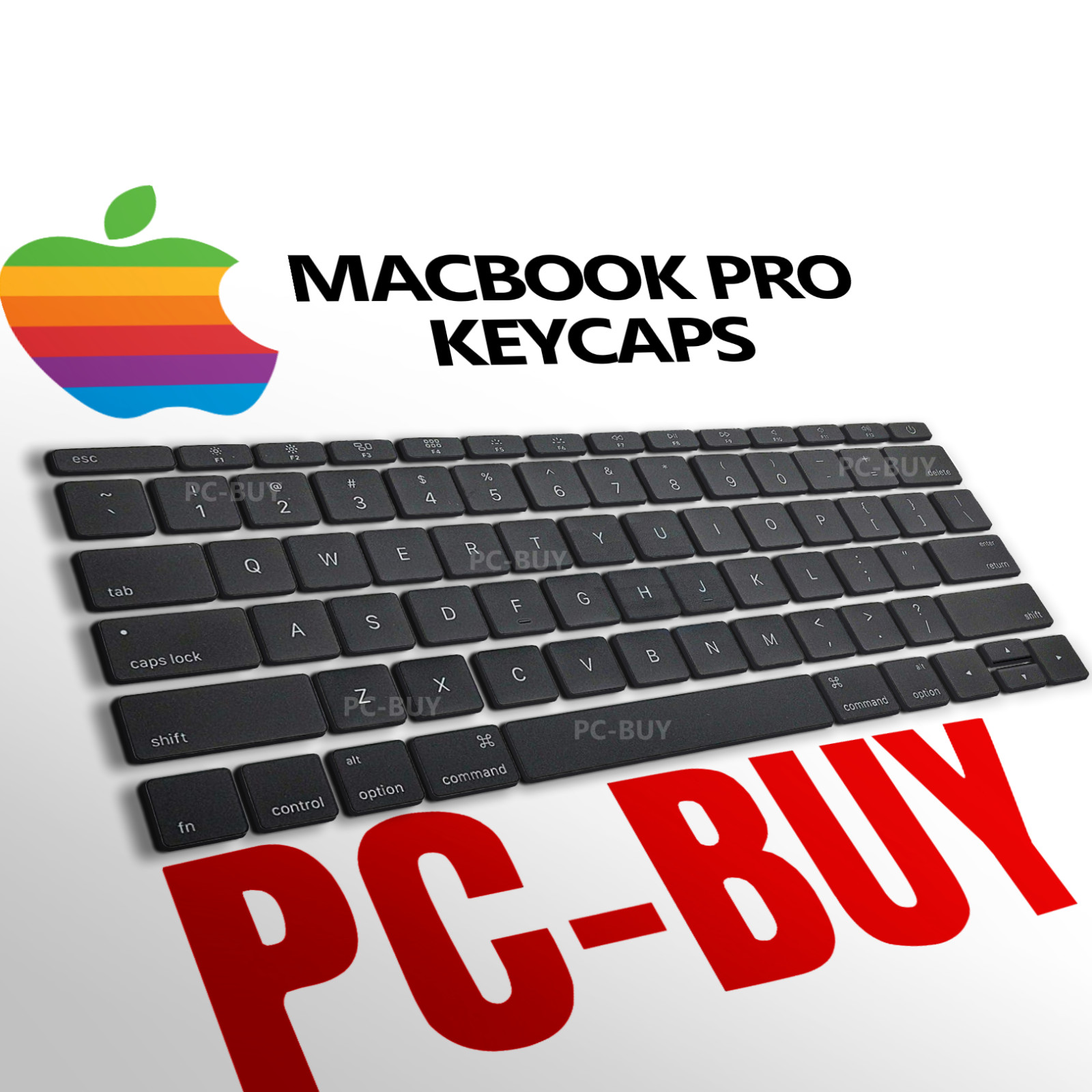 Full Set of Replacement Keycaps for MacBook Pro 13″ 15″ A1990 A1989 2018 2019