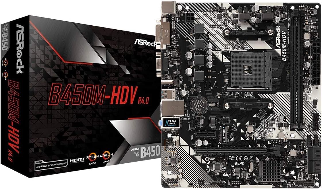AMD AM4 Motherboard for Ryzen 2000 3000 4000 5000 DDR4 HDMI USB 3.1 Gen1