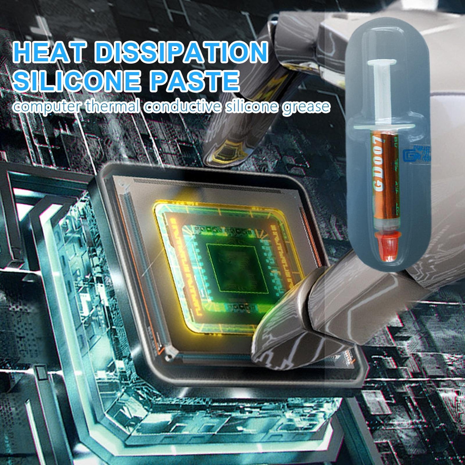 Thermal Paste Conductive Grease Silicone Syringe Tube CPU Components Electronic