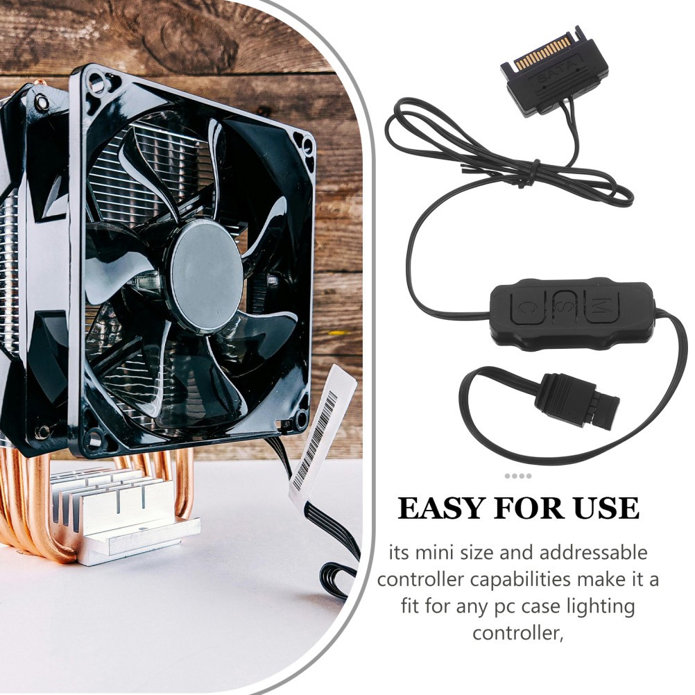 Pc Accessory Lighting Controller Fan Speed Computer Rgb and Adapter