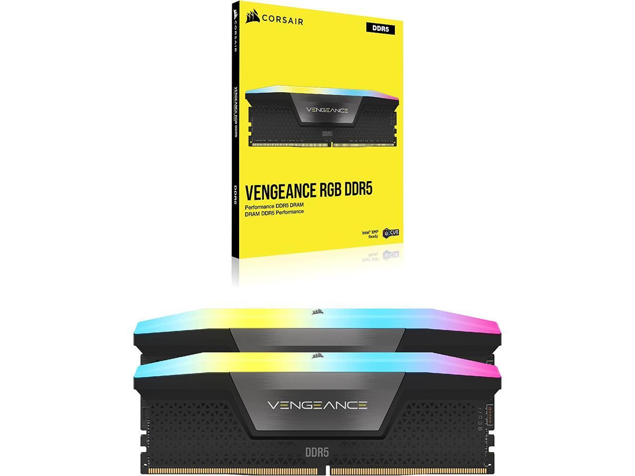 CORSAIR Vengeance RGB 96GB (2 x 48GB) 288-Pin PC RAM DDR5 6600 (PC5 52800) Deskt