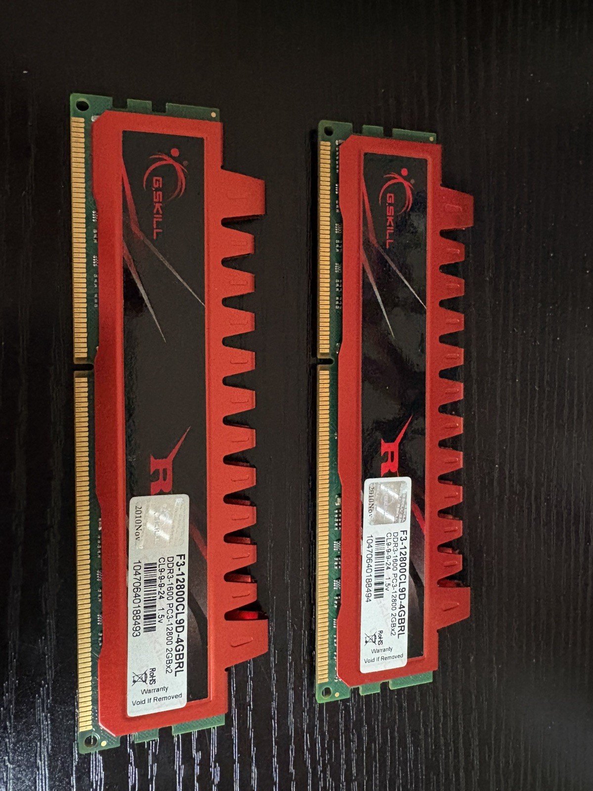 G.Skill Ripjaws 8GB (4x2GB) PC3-12800 DDR3-1600 DIMM RAM F3-12800CL9D-4GBRL