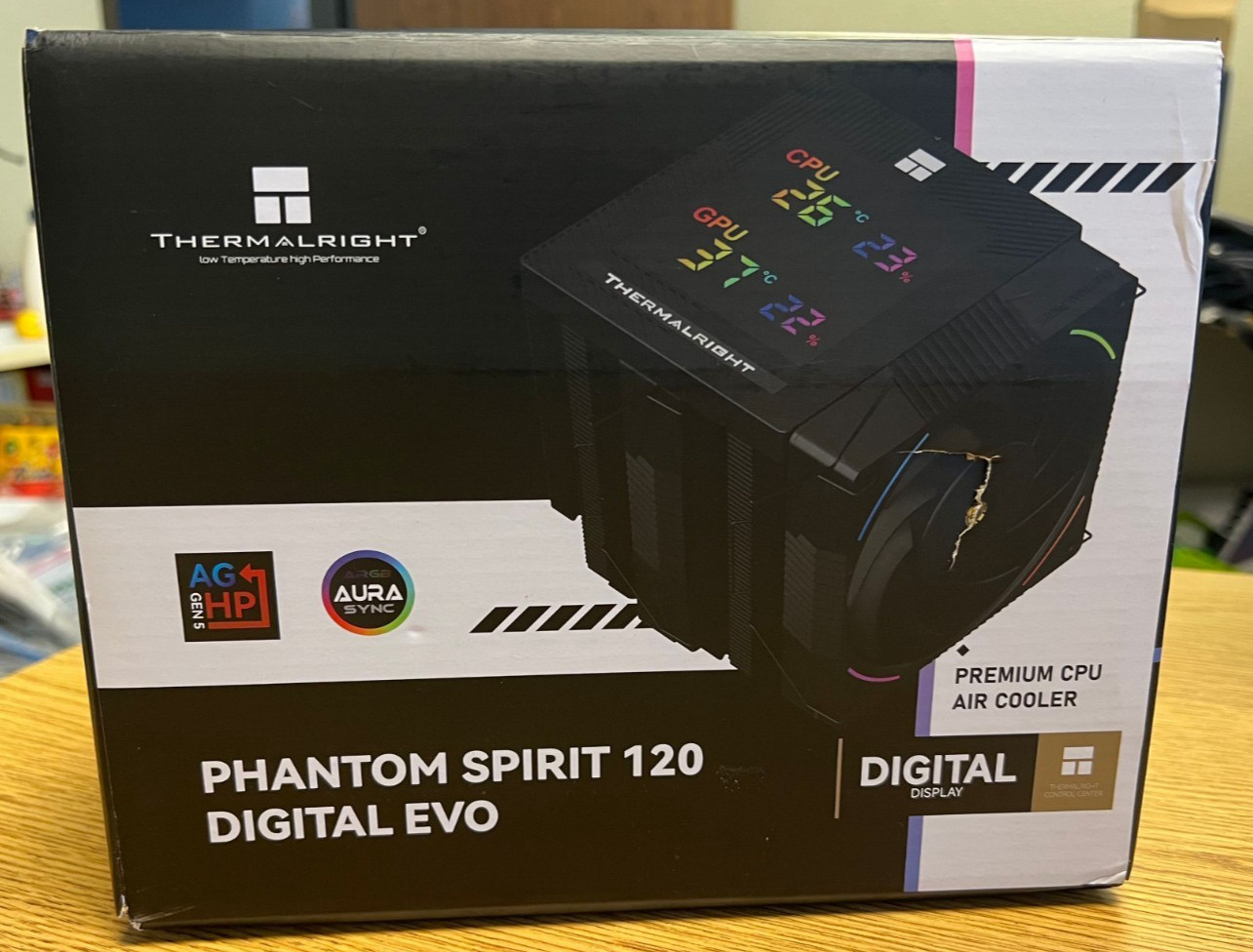 Thermalright Phantom Spirit 120 Digital EVO Dual Tower CPU Cooler w/ Display