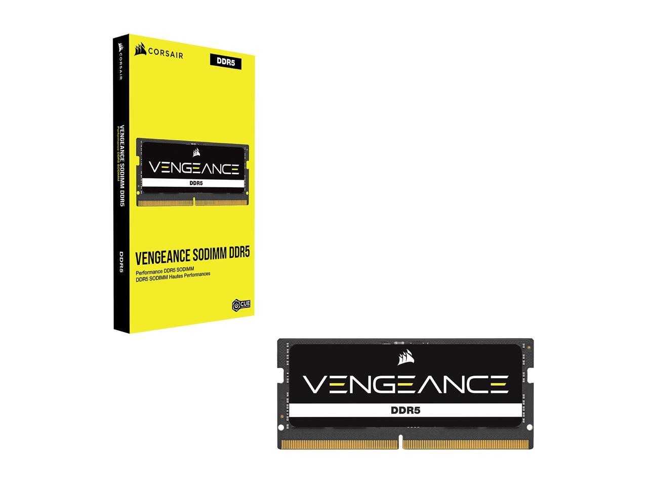 CORSAIR Vengeance 24GB 262-Pin DDR5 SO-DIMM DDR5 5200 (PC5 41600) Laptop Memory