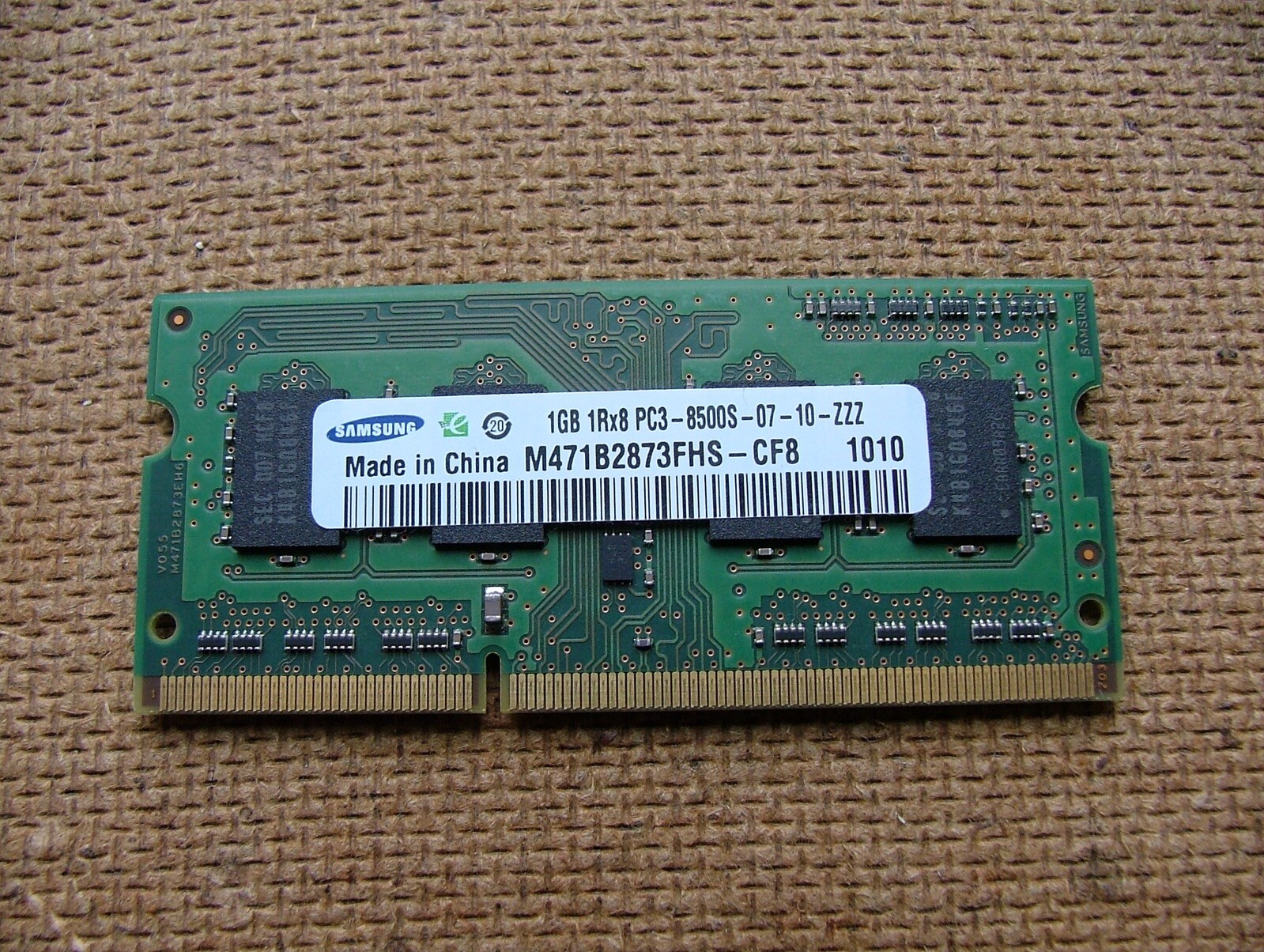 RAM 1 STICK OF 1GB LAPTOP MEMORY 204-pin PC3-8500 (1066 MHz) DDR3 SO-DIMM