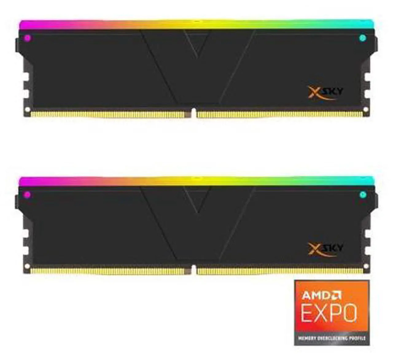 V-COLOR Manta XSky DDR5 32GB (2x16GB) 6000MHz CL30 SK Hynix IC RGB Memory RAM
