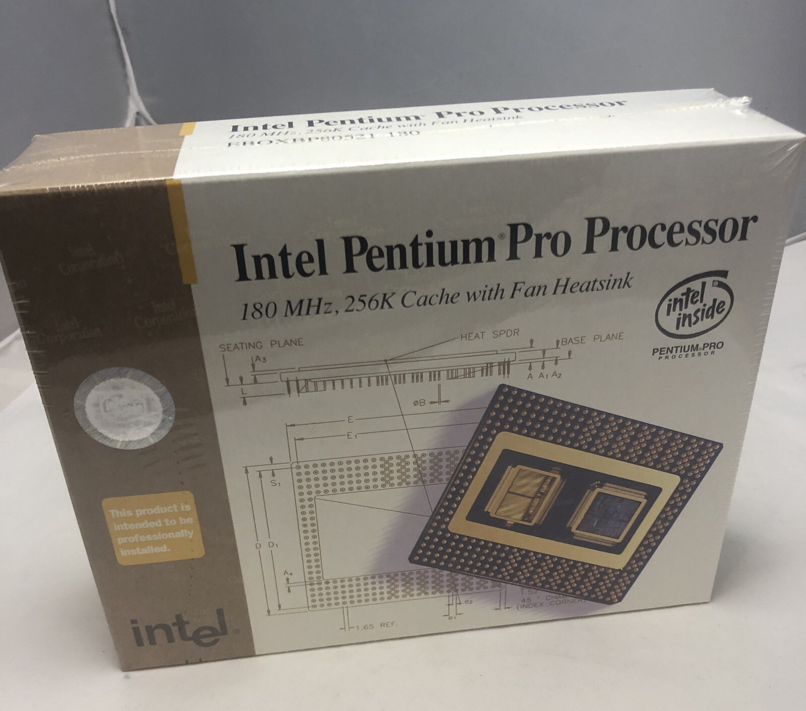 NEW Vintage Intel Pentium Pro Processor 180MHz CPU Sealed Retail Boxed 1996