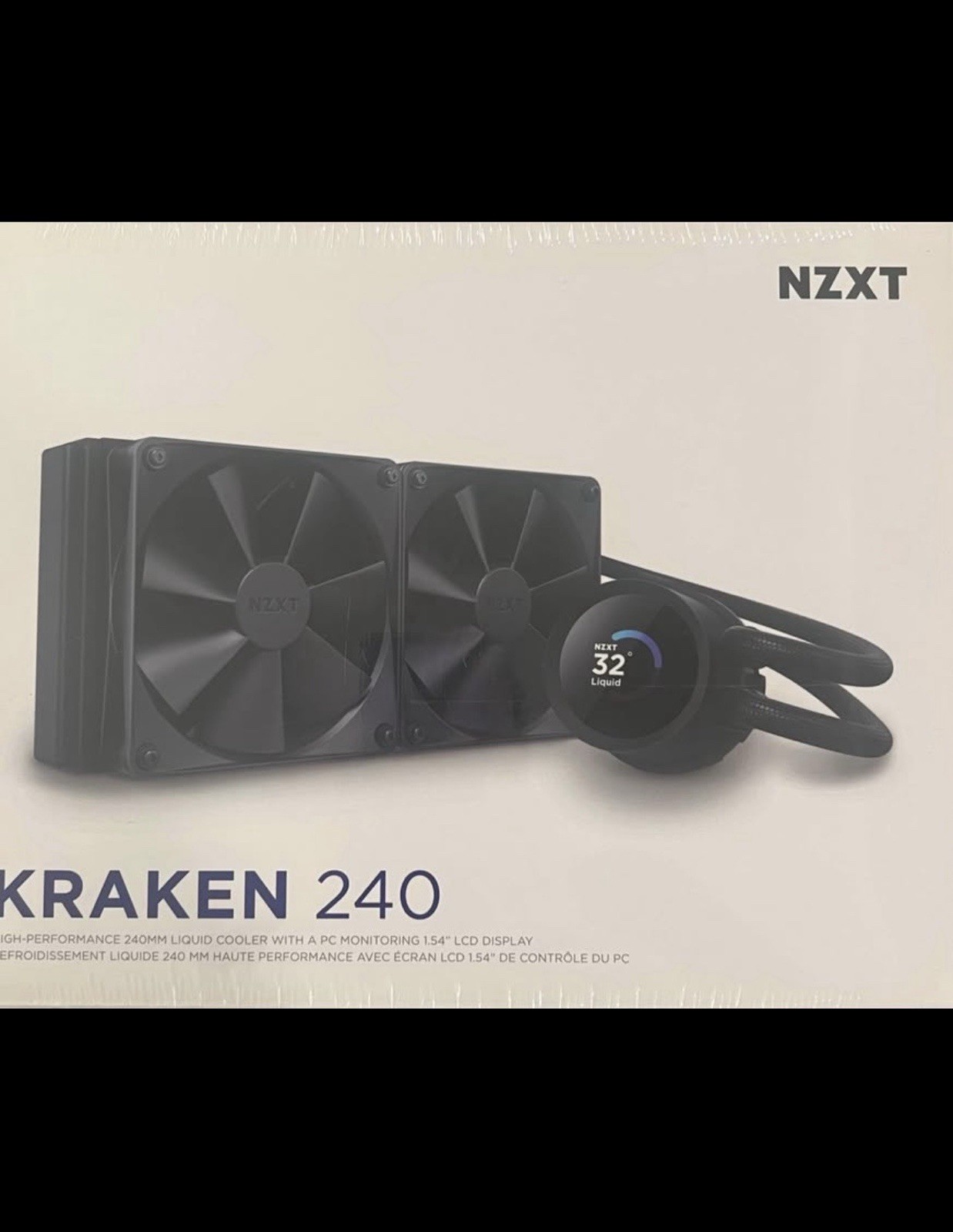 NZXT Kraken 240 Liquid Cooler 240mm with 1.54″ LCD Display