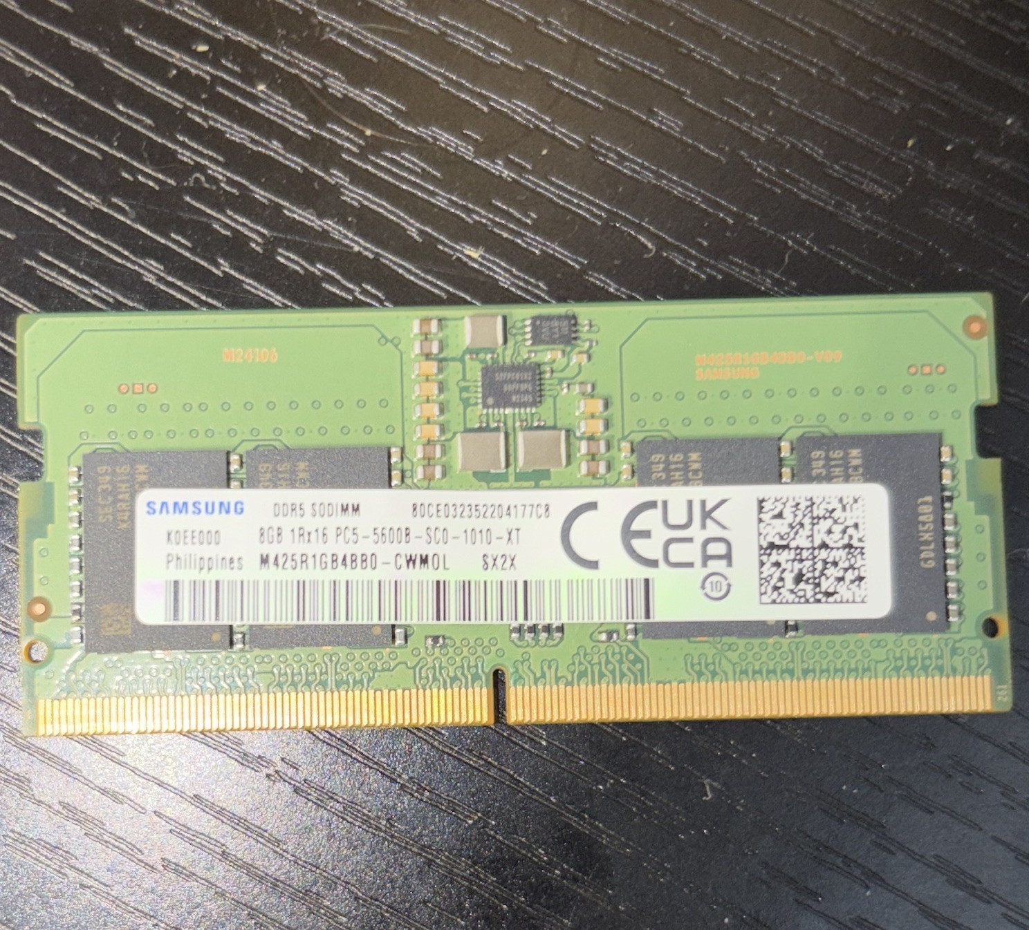 Samsung 8GB DDR5 SO-DIMM Laptop RAM PC5-5600B Non-ECC 262-Pin M425R1GB4BB0