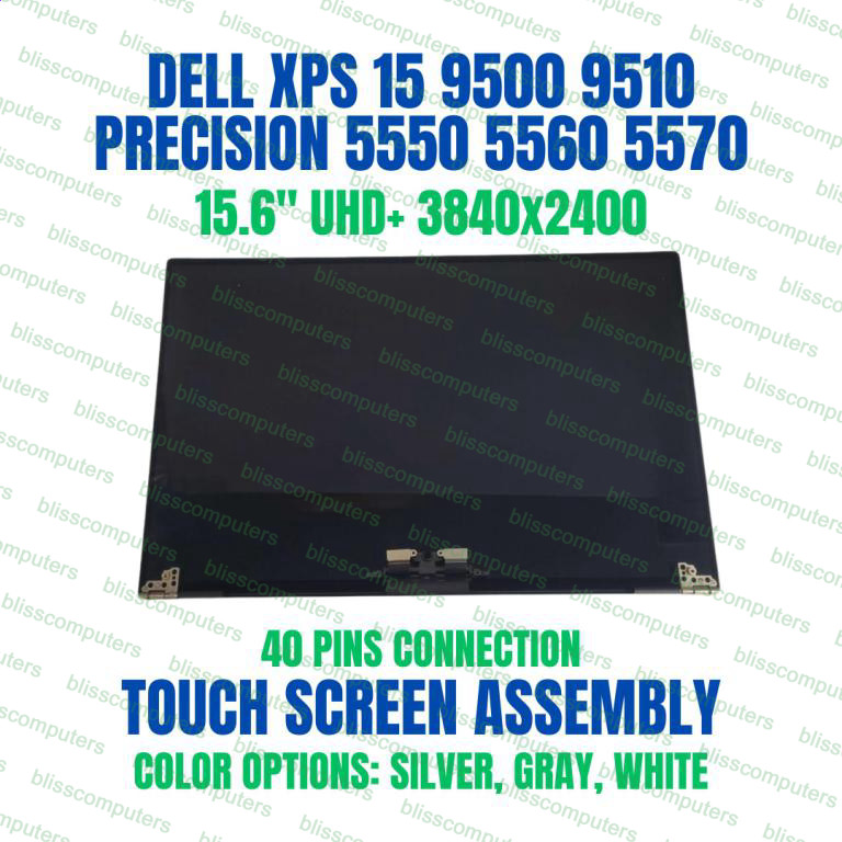 Dell XPS 15 9510 Precision 5560 UHD 4K+ 3840×2400 LCD LED Touch Screen Assembly