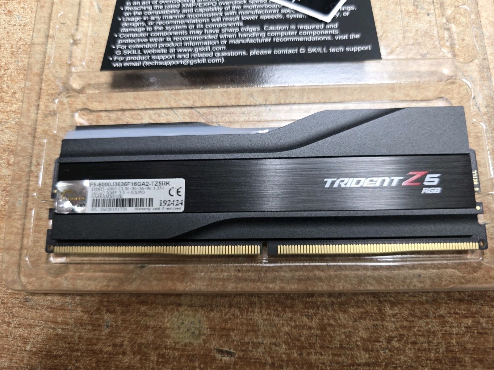 G.SKILL Trident Z5 Neo RGB DDR5-6000 RAM 16GB (16GB x 1) CL36 Tested
