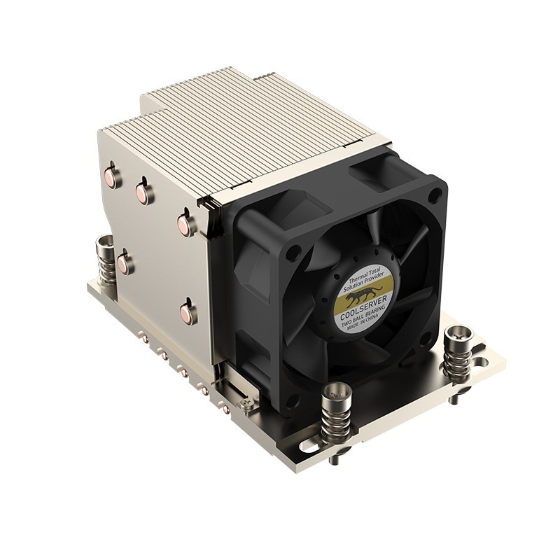 Coolserver 2U Socket SP3/TR4 CPU server Heatsink/Cooler and Fan, 320W TDP