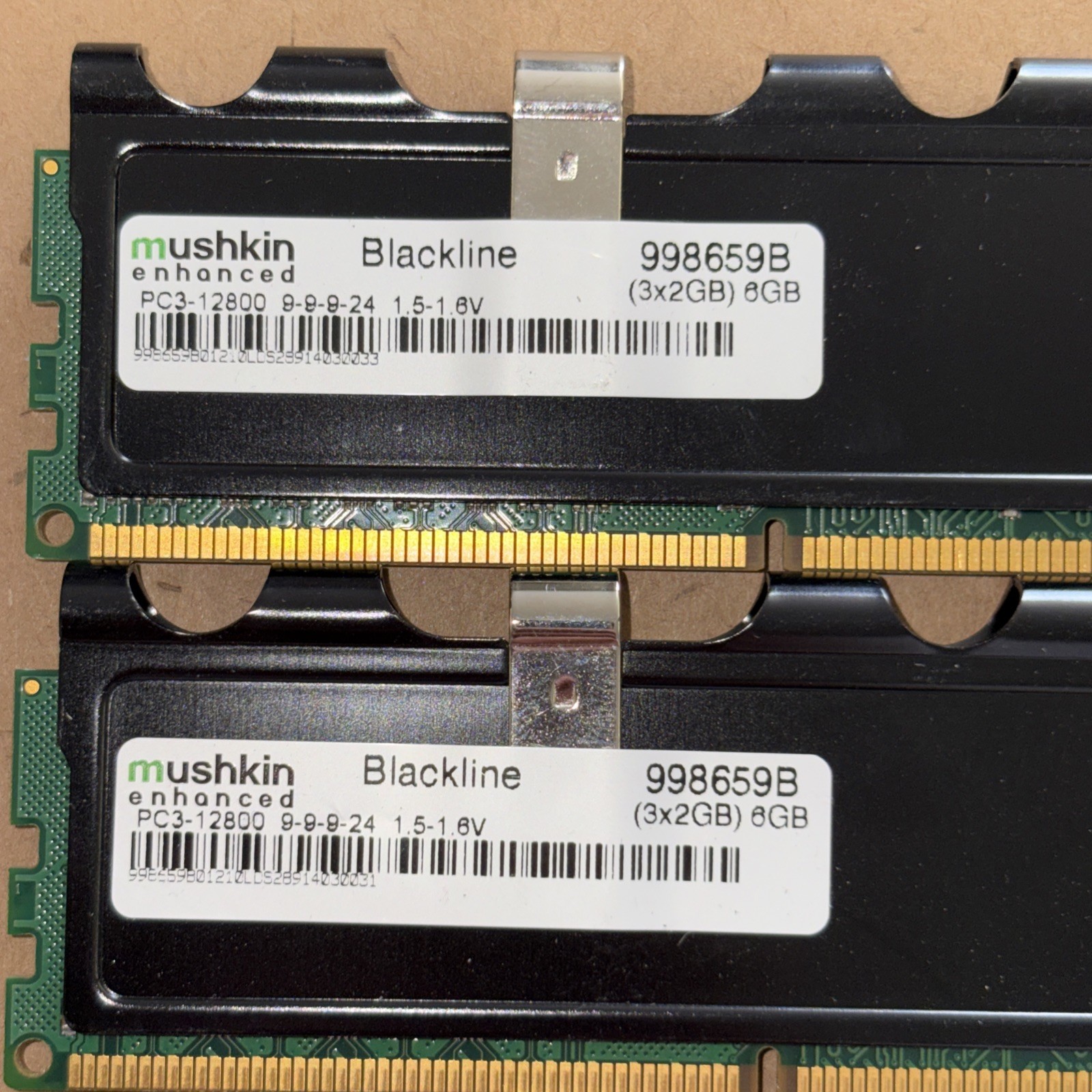 Mushkin 6GB (3x2GB) DDR3-1600 PC3-12800 RAM Kit 998659B