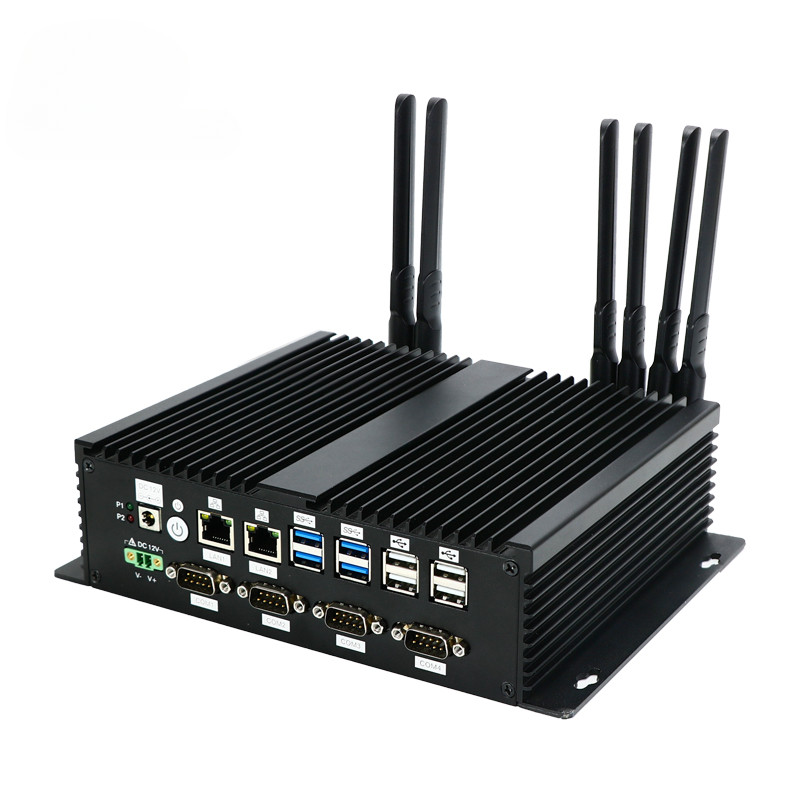 Dual LAN Wall Mounted Alloy Chassis Cooling Edge Computing Industrial Mini PC