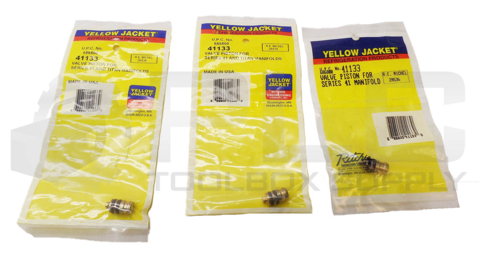LOT OF 3 SEALED NEW YELLOW JACKET 41133 VALVE PISTON