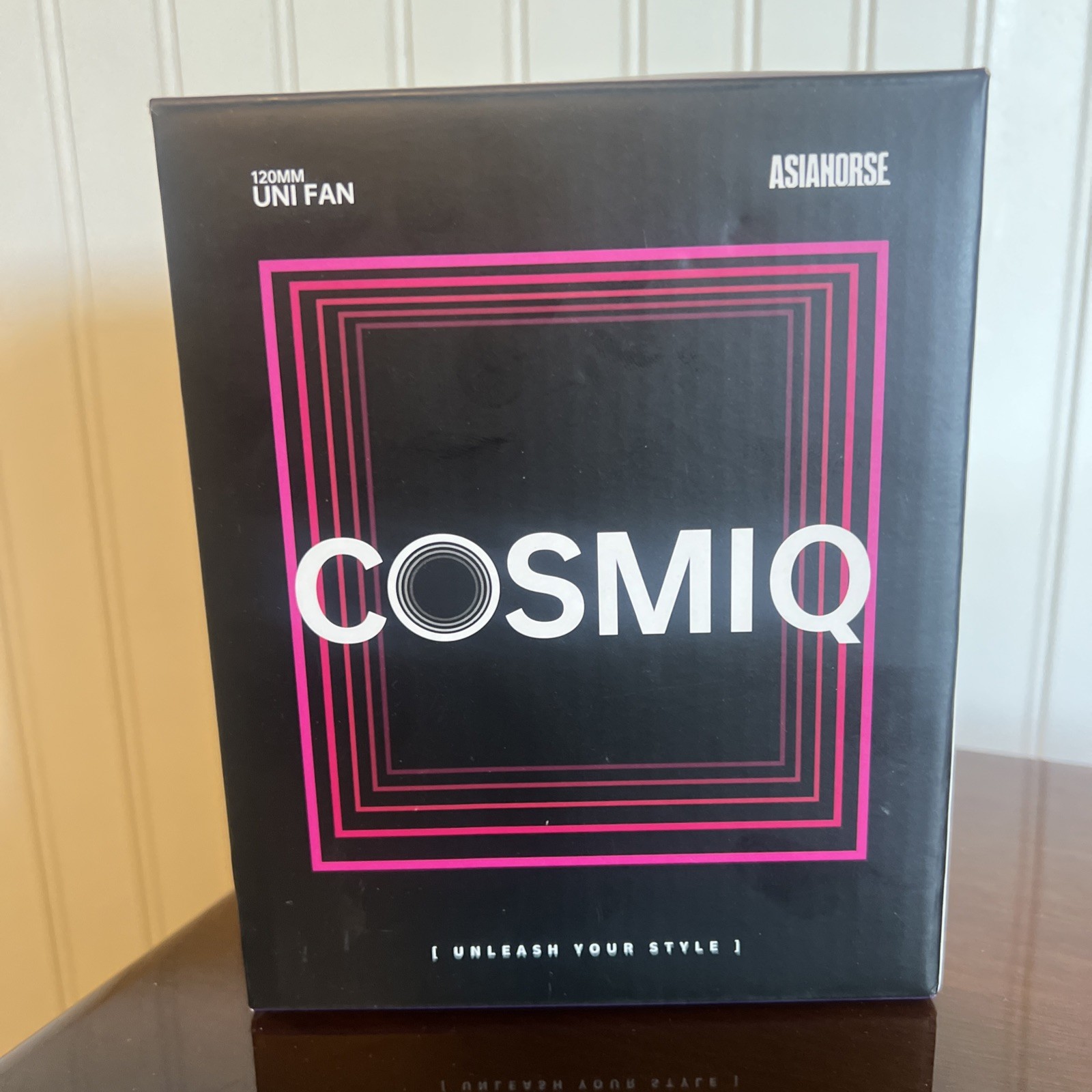 COSMIQ ASIAHORSE White 120mm PC Case Fan 3 Pack Box