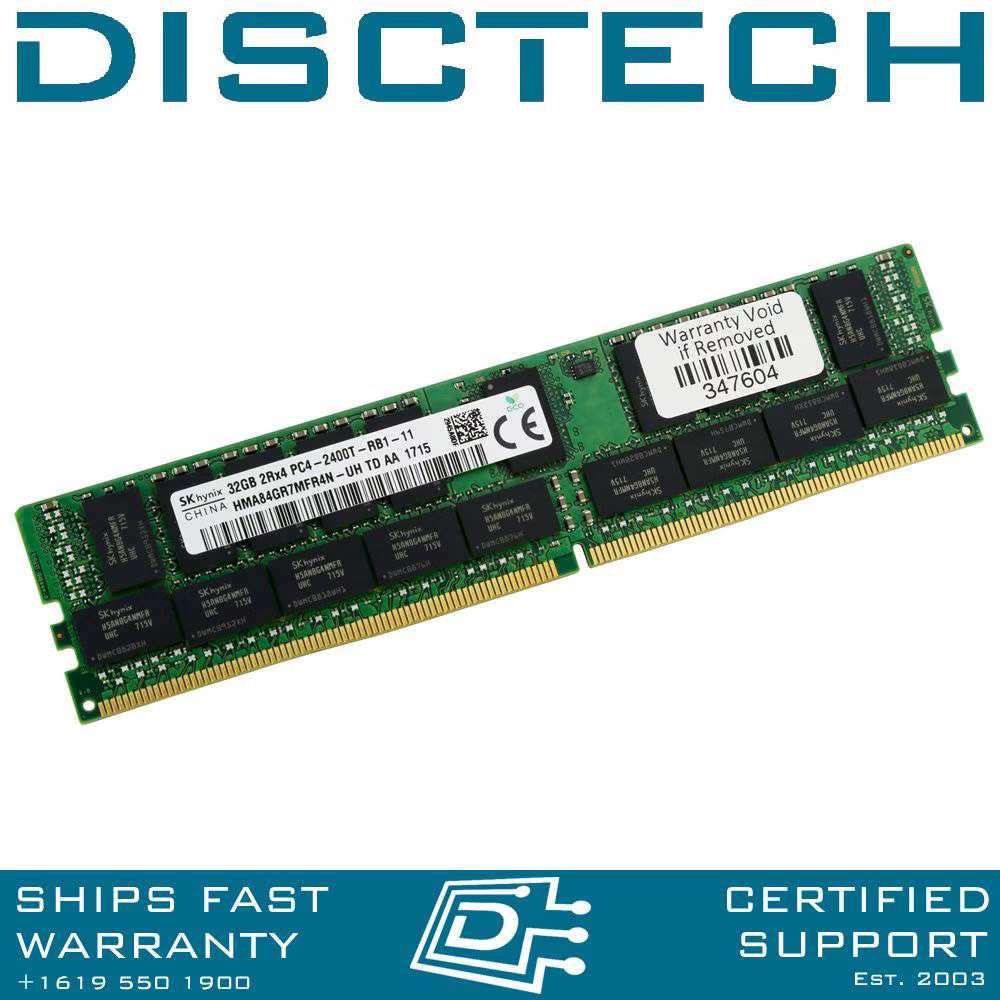 SK Hynix HMA84GR7MFR4N-TF 32GB DDR4 PC4-19200 2133MHz CL17 Registered Server RAM