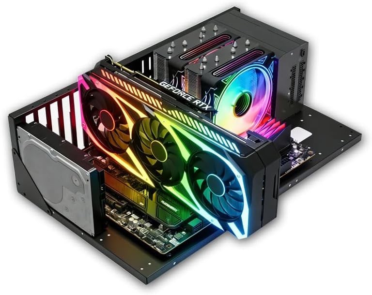 High-Performance Open Chassis PC Case – Supports Extended ATX & RGB Lighting