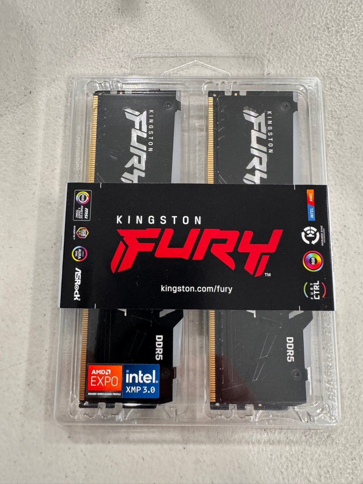 Kingston FURY Beast 128GB (2 x 64GB) 288-Pin RAM DDR5 5600 KF556C36BBEAK2-128