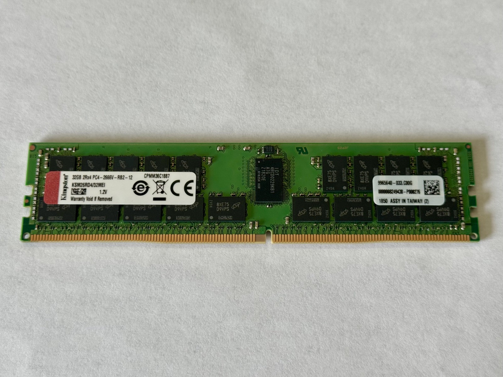 Kingston PC4-21300 (DDR4-2666) 32GB Server Memory RAM KSM26RD4/32MEI