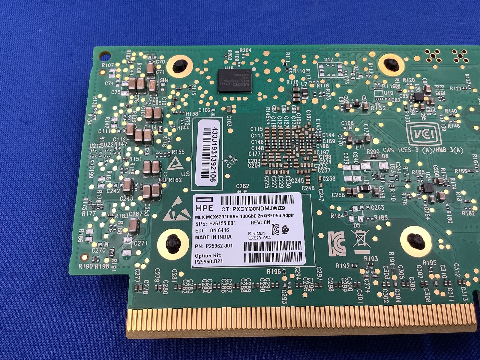 P25960-B21 HPE MELLANOX MCX623106AS-CDAT ETHERNET 100GB 2-PORT QSFP56 ADAPTER