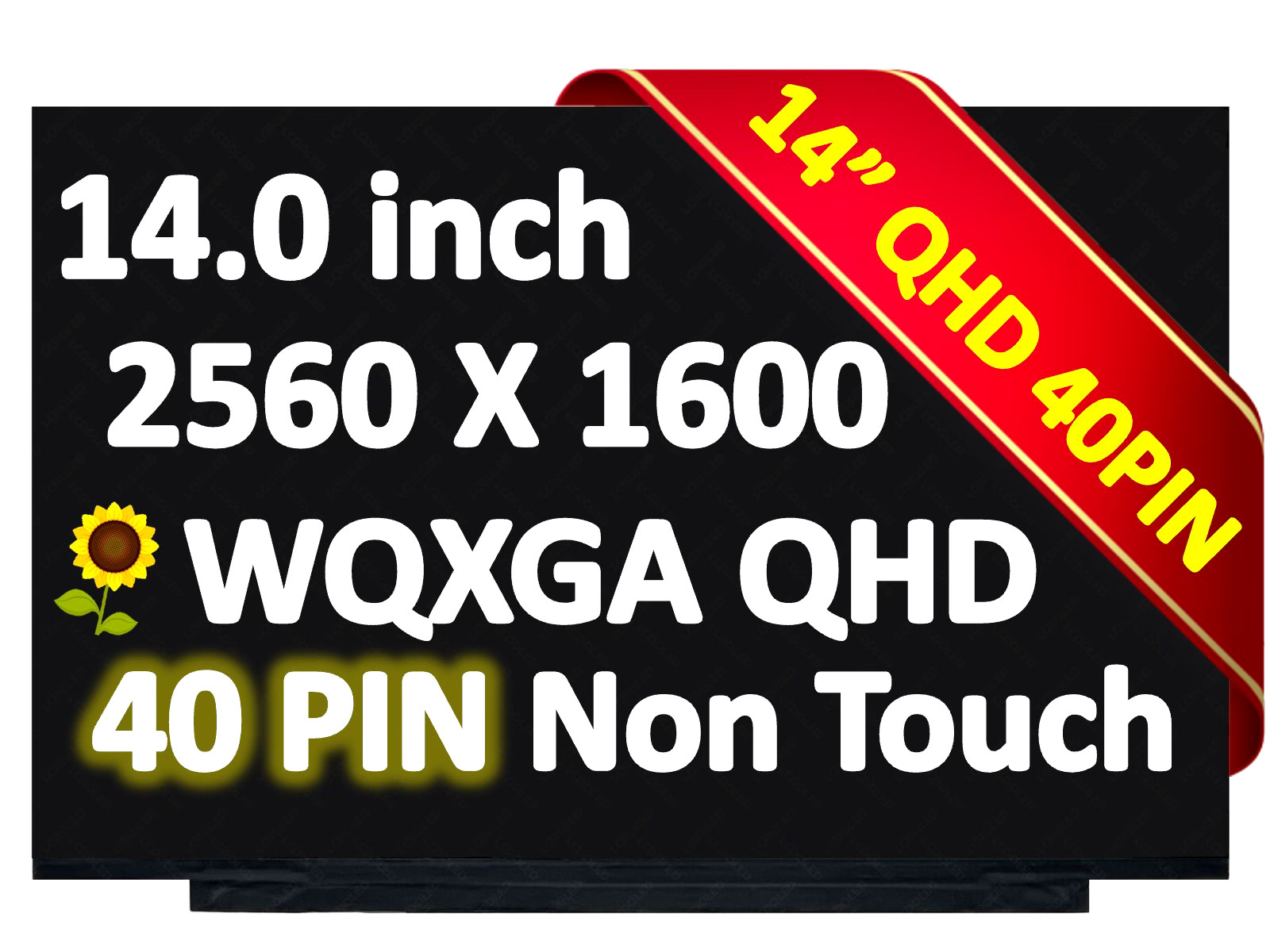 NE140QDM-NX1 V18.0 14″ 2560×1600 16:10 40 pin eDP LCD screen Matrix Display New