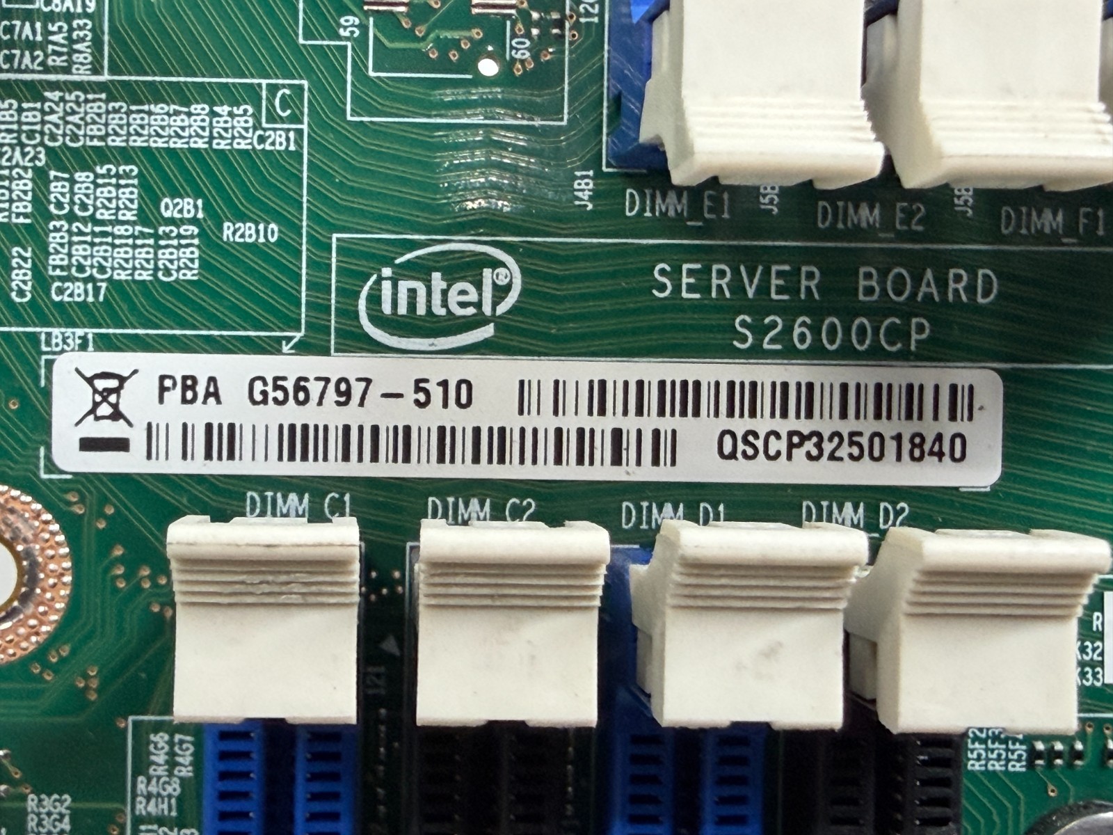 Intel S2600CP2 G56797-510 Intel LGA 2011 2x Xeon E5-2680V2 DDR3 ECC