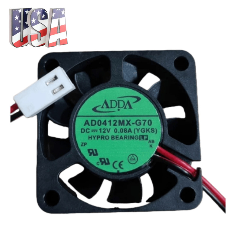 1PCS New ADDA AD0412MX-G70 DC 12V 0.08A 4CM 2-wire Hypro Bearing Cooling Fan