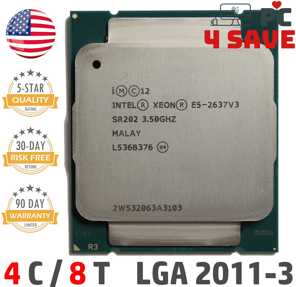 Intel Xeon E5-2637 V3 SR202 3.50GHz 15M Quad-Core LGA 2011-3 R3 Server CPU 135W